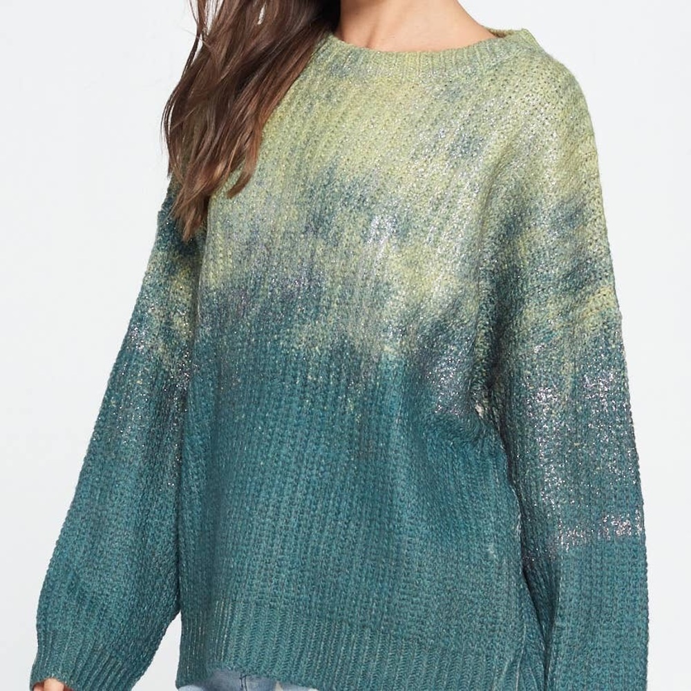 π Metallic Coated Multi-Color Sweater - Picture 4 of 8